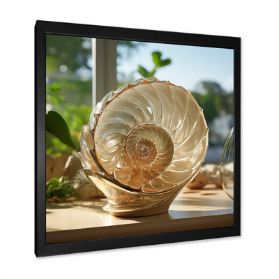 Seashell Treasures Vase sur toile
