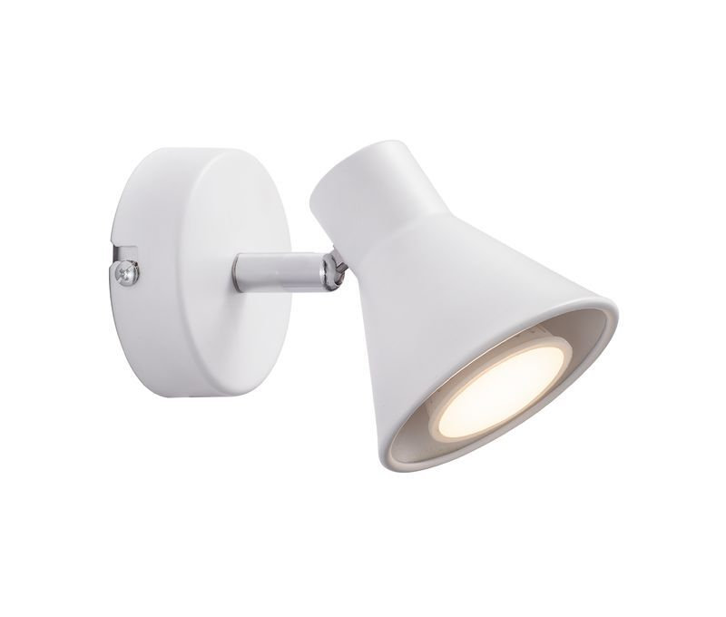 Aube Plug-in Spotlight, White