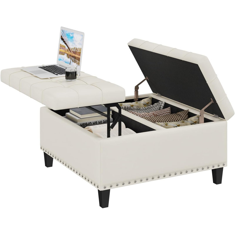 Repose-pieds Pirja, Beige
