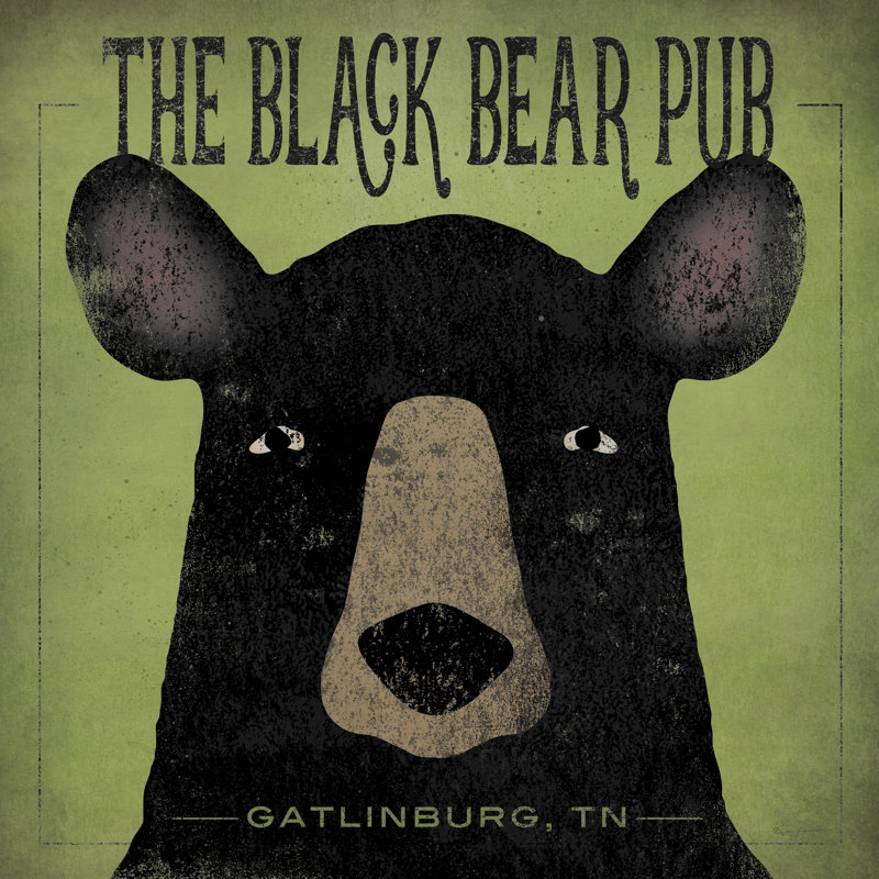 The Bear Pub by Ryan Fowler - Wrapped Canvas Art Prints, 76cm H x 76cm W x 3.8cm D