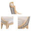 Chaise rembourrée avec garniture cloutée
