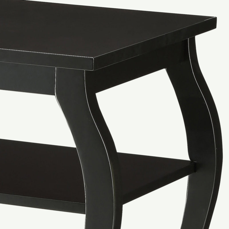 Table de bout à 2 tablettes, Noir