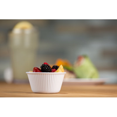 Melamine Fluted Bowl Sauce Ramekin, 4 oz