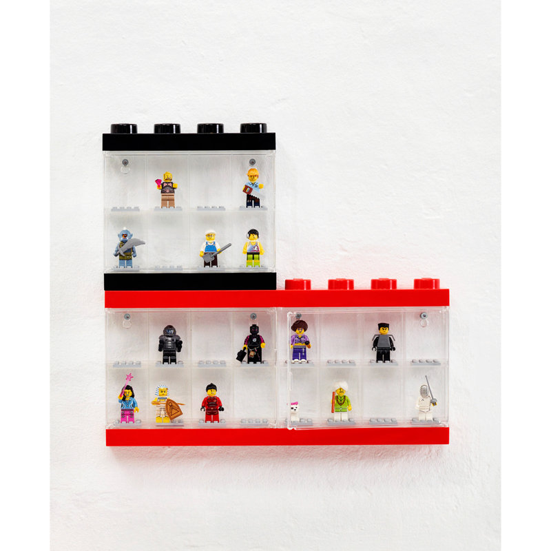 LEGO Minifigurine, vitrine 8, noir, Noir