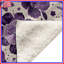 Couvertures mauves à motif floral-128691366