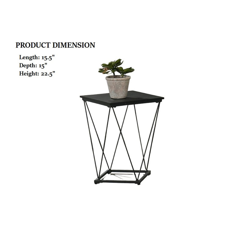 Ensemble de tables 3 pièces de style contemporain 1 table basse 2 tables de bout 2 X