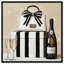 «Black and White Striped Glam», reproduction d'art sur toile -1246432121-1246432112