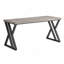 Bureau d'écriture moderne avec pieds en métal en forme de Z, bureau d'ordinateur robuste-129415451