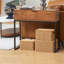 Console rectangulaire en bois massif brun-2012855725