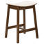 Upholstered Counter Stool with Solid Wood Frame-1843288031