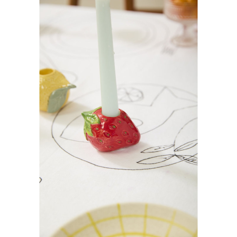 Fresh Fruit Candleholder 3"x 2.25"x 2"
