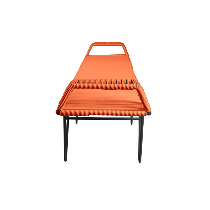 Banc d'intérieur / extérieur fait à la main Pelerin, Orange, Noir