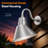 10in. Galvanized Finish Angle Shade Gooseneck Sign Light Fixture With 10in. Long Extension Arm - Wall Sconce Farmhouse, Vintage, Antique Style - UL Listed - 9W 900lm A19 LED Bulb (5000K Cool White)-374899375-374899371