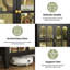 53.2" W Metal Sideboard Buffet Cabinet With Glass Door, Adjustable Shelves, COB LED Light-1574552082