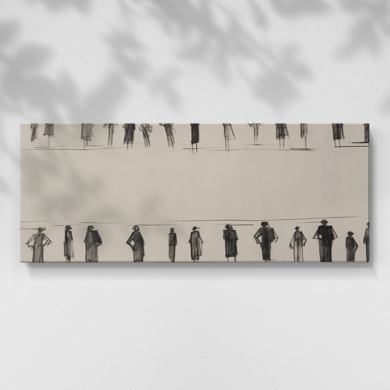 Série abstraite - CML III - Toile tendue avec châssis - Prêt à accrocher, H 12 po x l 30 po