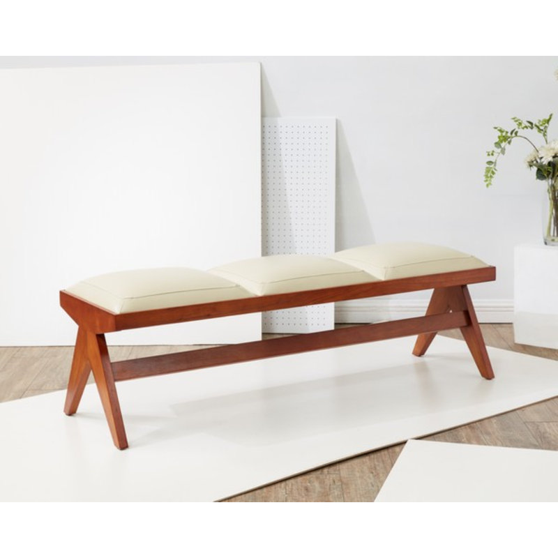 Banc en simili cuir Koorosh