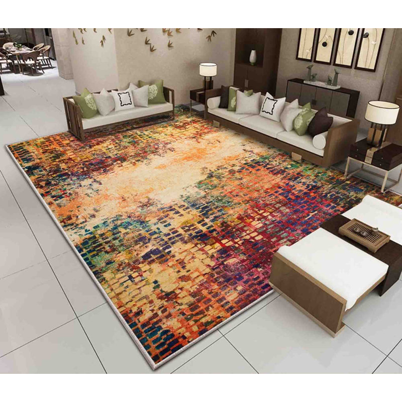 Abstract 330cm X 240cm Area Rug, Vibrant