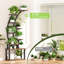 Support pour plante d'intérieur de 63,6 po de hauteur avec 9 lumières de croissance DEL, éclairage réglable, luminosité à 10 niveaux, support stable et facile à installer
