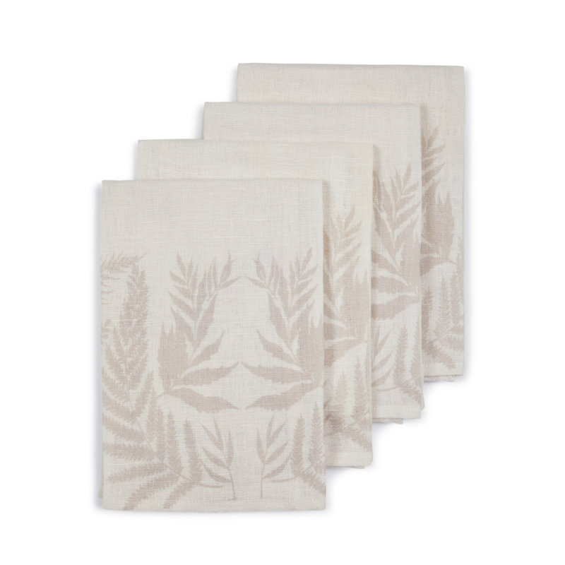 Forest Ferns Napkins (set of 4), Gray