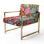 Chaise d'appoint rembourrée Floral-1121402291