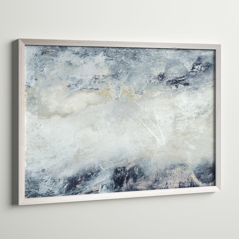 «Hushed V», reproduction d'art encadrée, H 32 po x l 44 po x P 1,3 po, Toile blanche encadrée