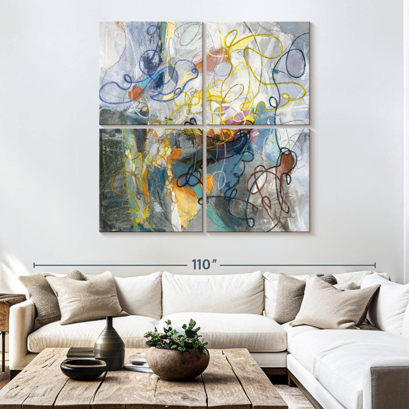 Blue And Sienna Avery, 74" H x 74" W
