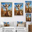 Décoration murale mignonne girafe - animaux-91390732-91390738