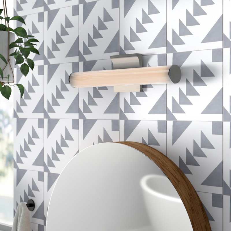 Aylor Dimmable LED Bath Bar, Satin Nickel