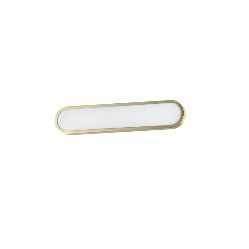 Celise Lamaria Dimmable LED Bath Bar, Gold/White, 24"