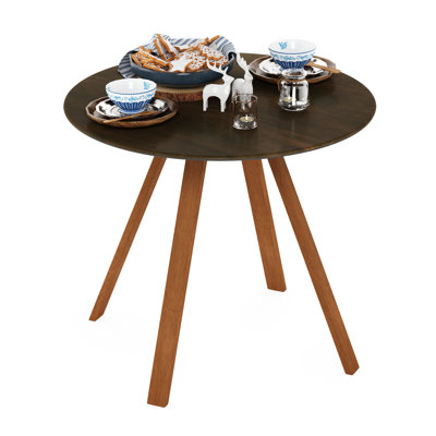 Golston Round Wood Outdoor Dining Table , 36.02'' in. W 36.02'' in. D