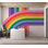 Papier peint de qualité supérieure - rayures arc-en-ciel colorées