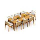 Sema Outdoor - Piece Teak Dining Set
