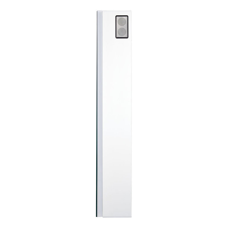 Leda 53-1/4" x 32" Lighted Frameless 3 Door Medicine Cabinet with LED Light and Wireless Speaker