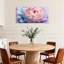 Plantes et fleurs, pivoines pastel, reproduction d'art sur toile-349944346