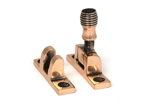 Beehive Brighton Fastener - Narrow (Square), Polished Bronze