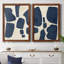 Pièces bleues I, toile encadrée de qualité supérieure - prête à être accrochée-118130203-118130201