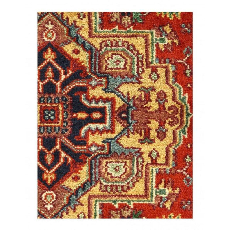 Faize Oriental Area Rug in Rust