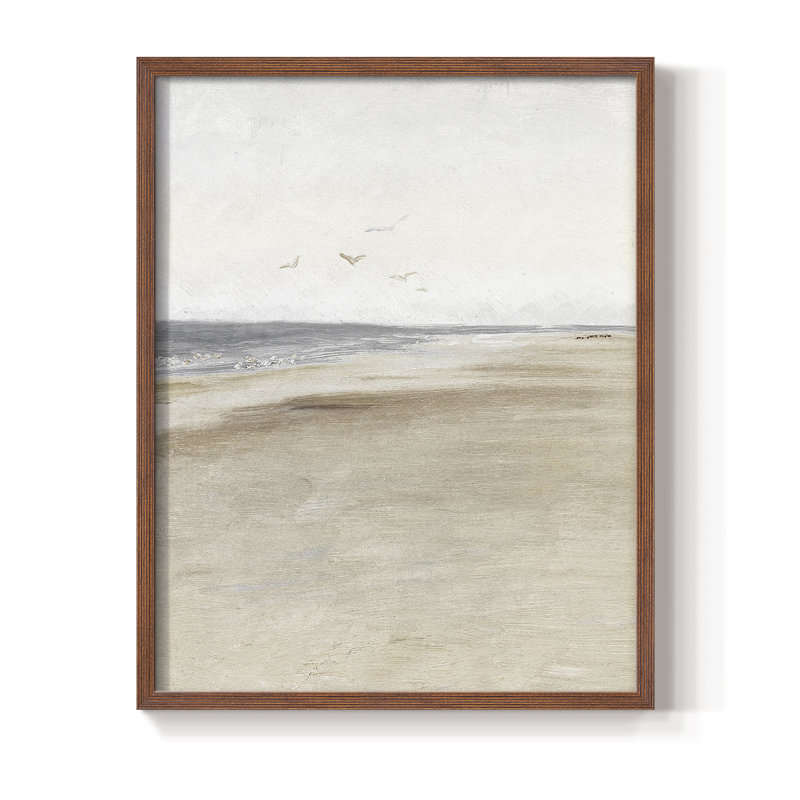 Impression encadrée rétro vintage nautique XLV - bois massif, H 21 po x l 17 po, Noyer