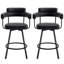Tabouret de comptoir pivotant 26 po Rozie-1600544122