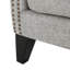 Fauteuil d'appoint attrayant avec tissu gris - Fauteuil majestueux de salon-118039290