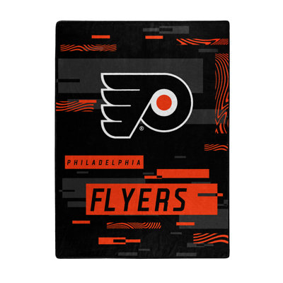 NHL Digitize Raschel Throw Blanket - Oversized 60 x 80 Inches Ultra-Soft Licensed Team Logo Bedding