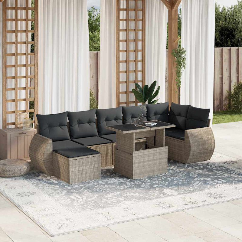  Garden Sofa Set Light Grey, Anthracite, Light Gray