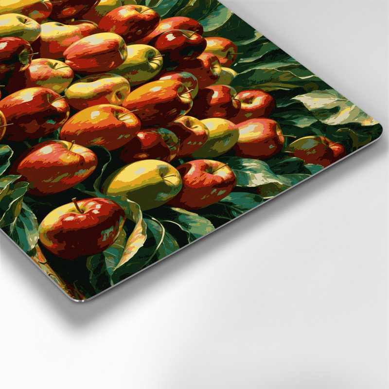 Fruit, pomme de Tahiti brune, art mural en métal, H 20 po x l 24 po