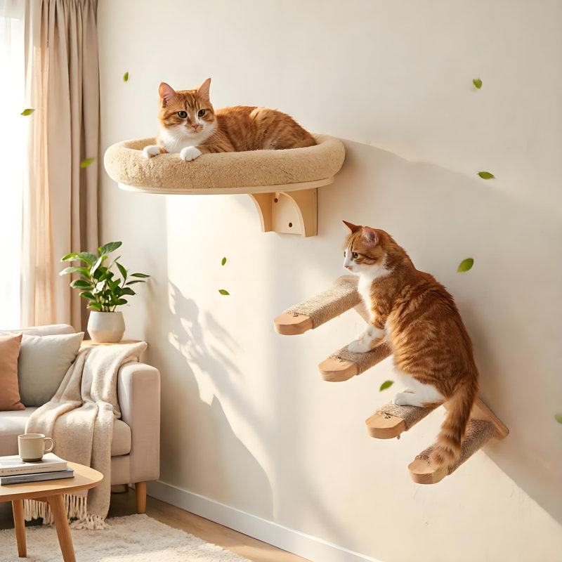 Ensemble hamac pour chat et marches