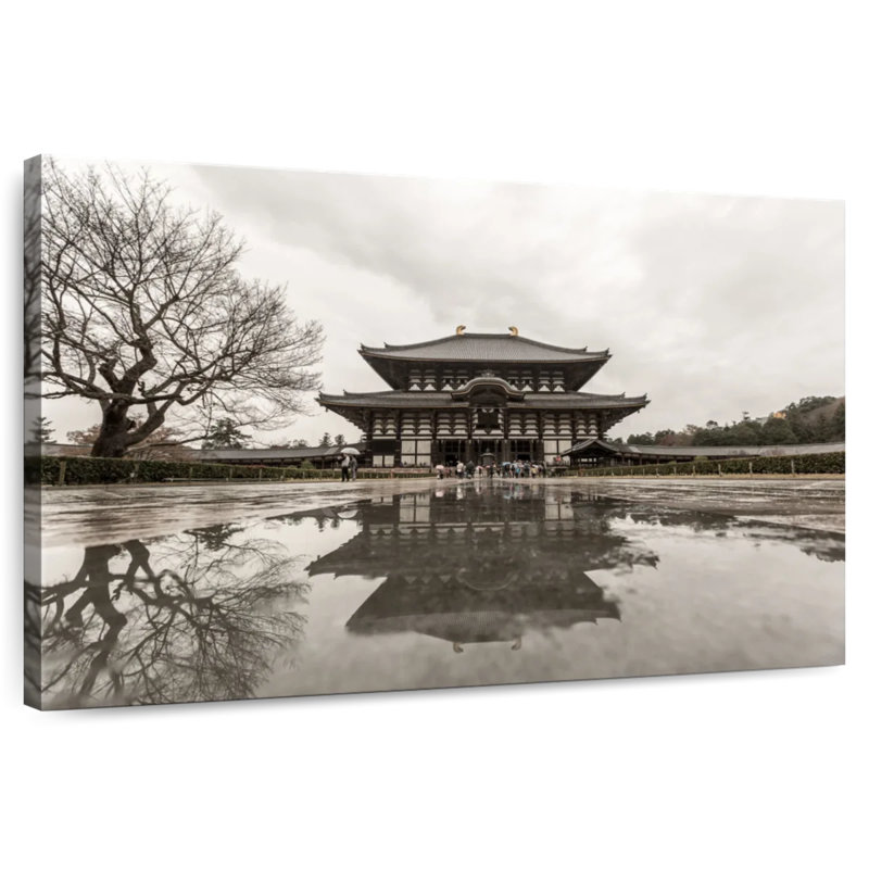 Adella Todaiji Temple Reflection, 16" H x 24" W