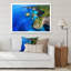 Vue aérienne de la plage tropicale II - reproduction sur toile-67347847-67347859