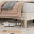 King Bed Frame with Adjustable Headboard, Velvet Upholstered Platform King Size Bed Frame, Vertical Channel Tufted, Strong Wooden Slats, No Box Spring Needed, Easy Assembly, Beige-1509755349-1509755347