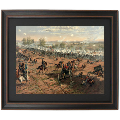 Hancock at Gettysbug (Battle of Gettysburg) by Thure de Thulstrup | Framed Print
