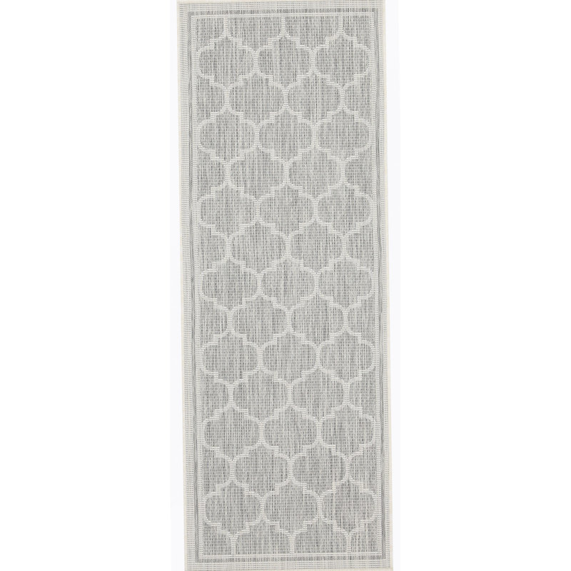 Sunshine Silver  Indoor/Outdoor Area Rug, Rectangle 7'10" x 10'3"