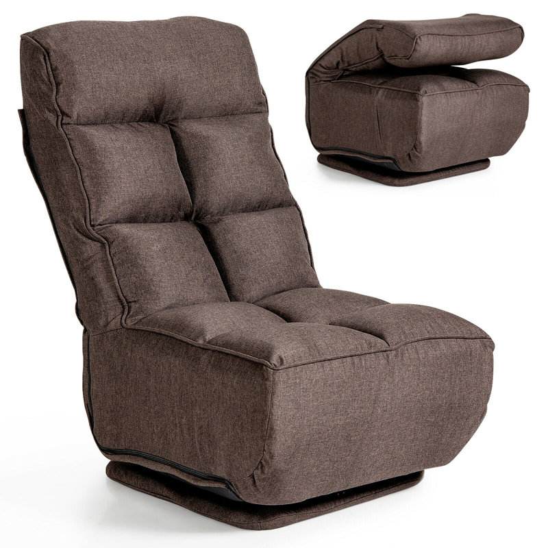 Fauteuil de jeu inclinable et réglable Trule, Brun